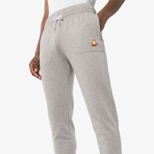 *new* Maison Kitsuné Gray Yoga Fox Mens Joggers XL